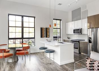 Chef inspired kitchens with breakfast bar